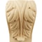 Ekena Millwork 3 3/4"W x 3 1/4"D x 6"H Large Acanthus Leaf Block Corbel, Maple CORW04X03X06BAMA - alternate 4